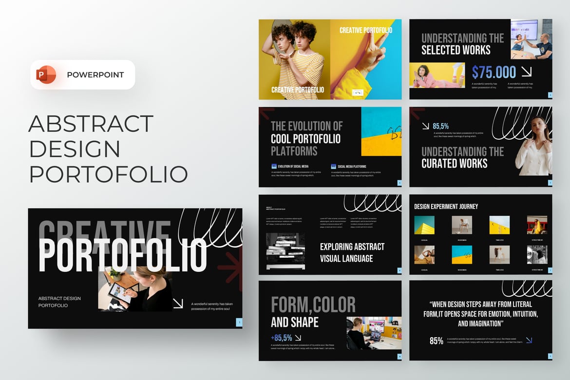 Template Presentasi Portofolio Kreatif