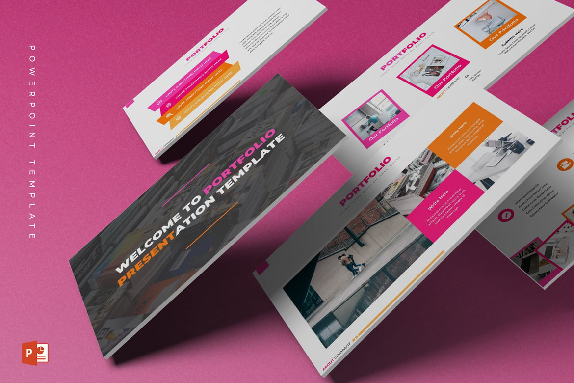 Template Powerpoint Portofolio Menarik dan Serbaguna