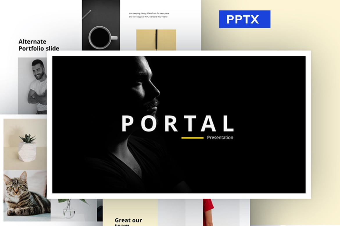Template Powerpoint Portofolio yang Menarik dan Profesional