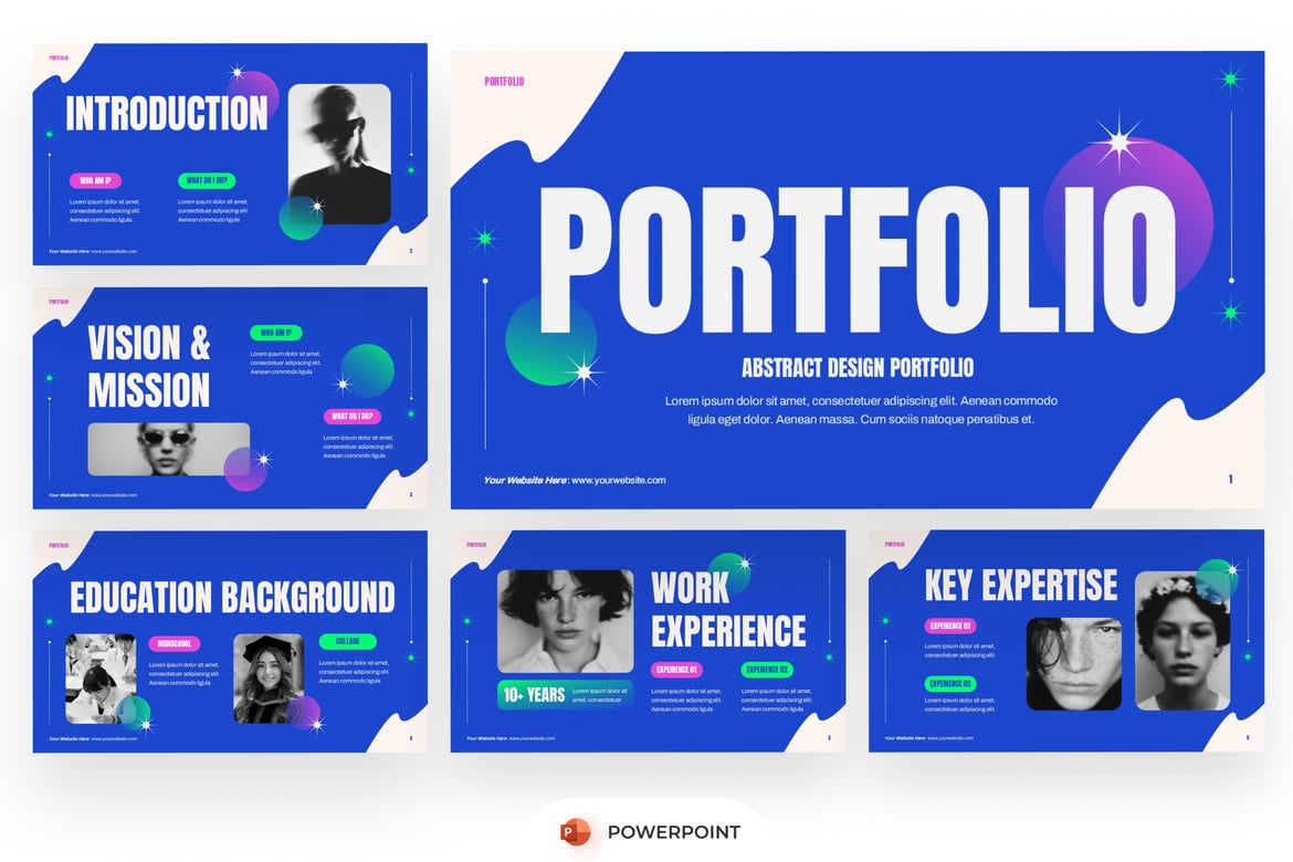 Template Presentasi Portofolio Modern dan Menarik