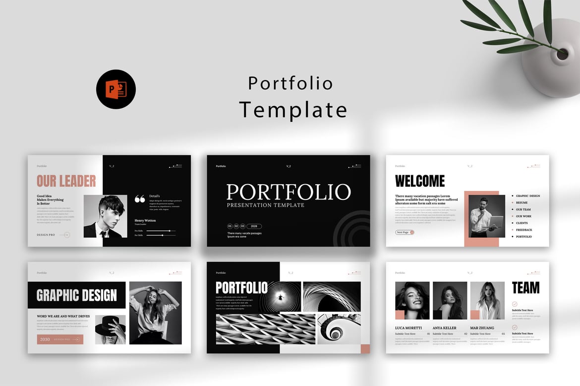Template Presentasi Portofolio PowerPoint yang Menarik dan Profesional