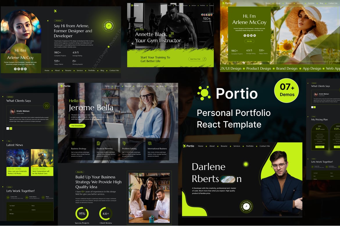 Portio | Template Website Portofolio Pribadi yang Menawan