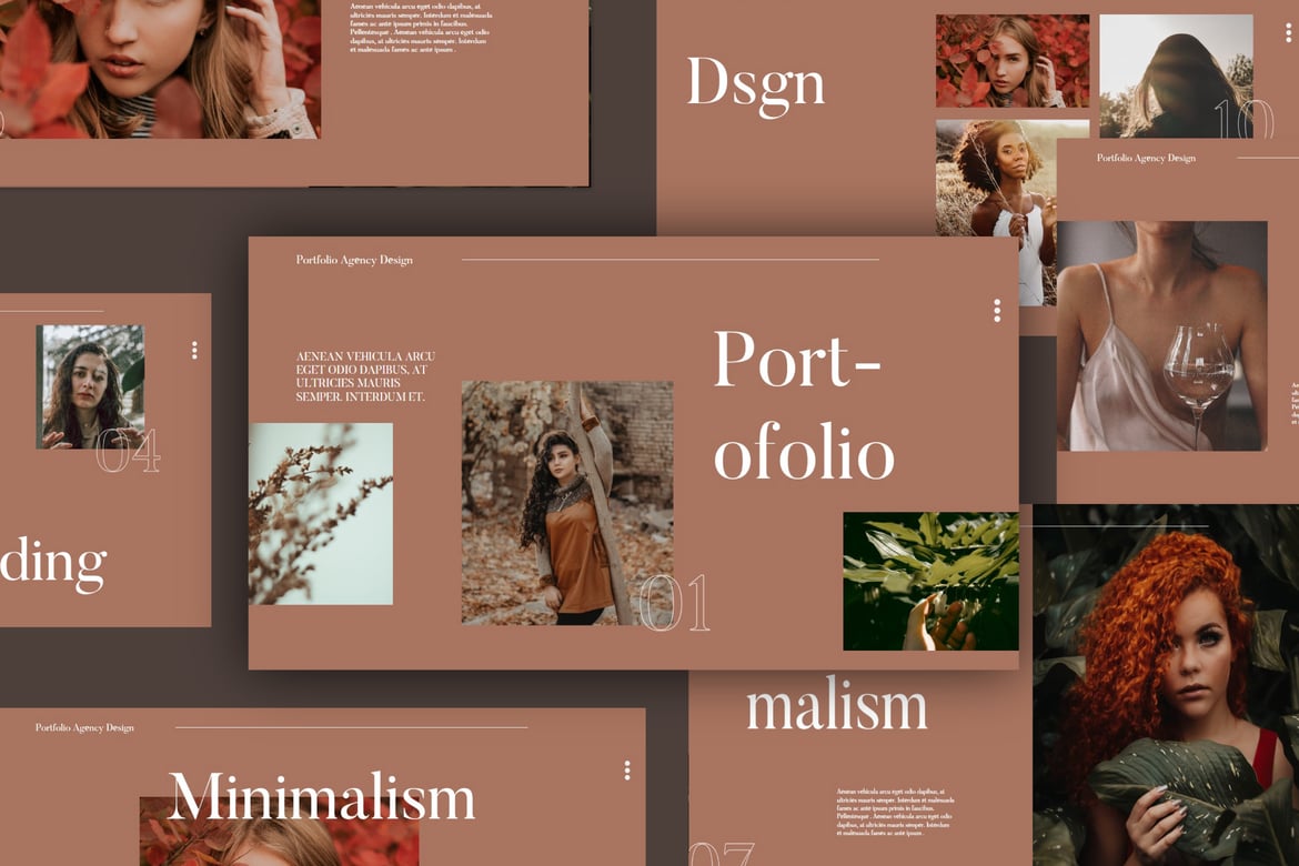 Template Presentasi PowerPoint Porto yang Elegan dan Profesional
