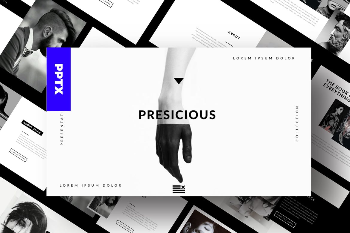 Template Presentasi Portofolio Kreatif - PowerPoint