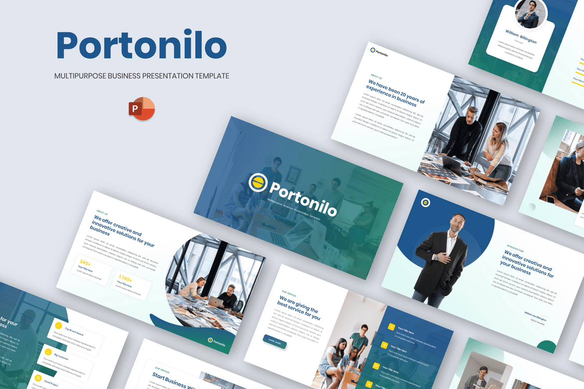 Portonilo - Template Presentasi PowerPoint Serbaguna untuk Bisnis