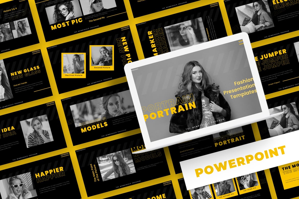 Portrain - Template PowerPoint Menarik untuk Presentasi Anda