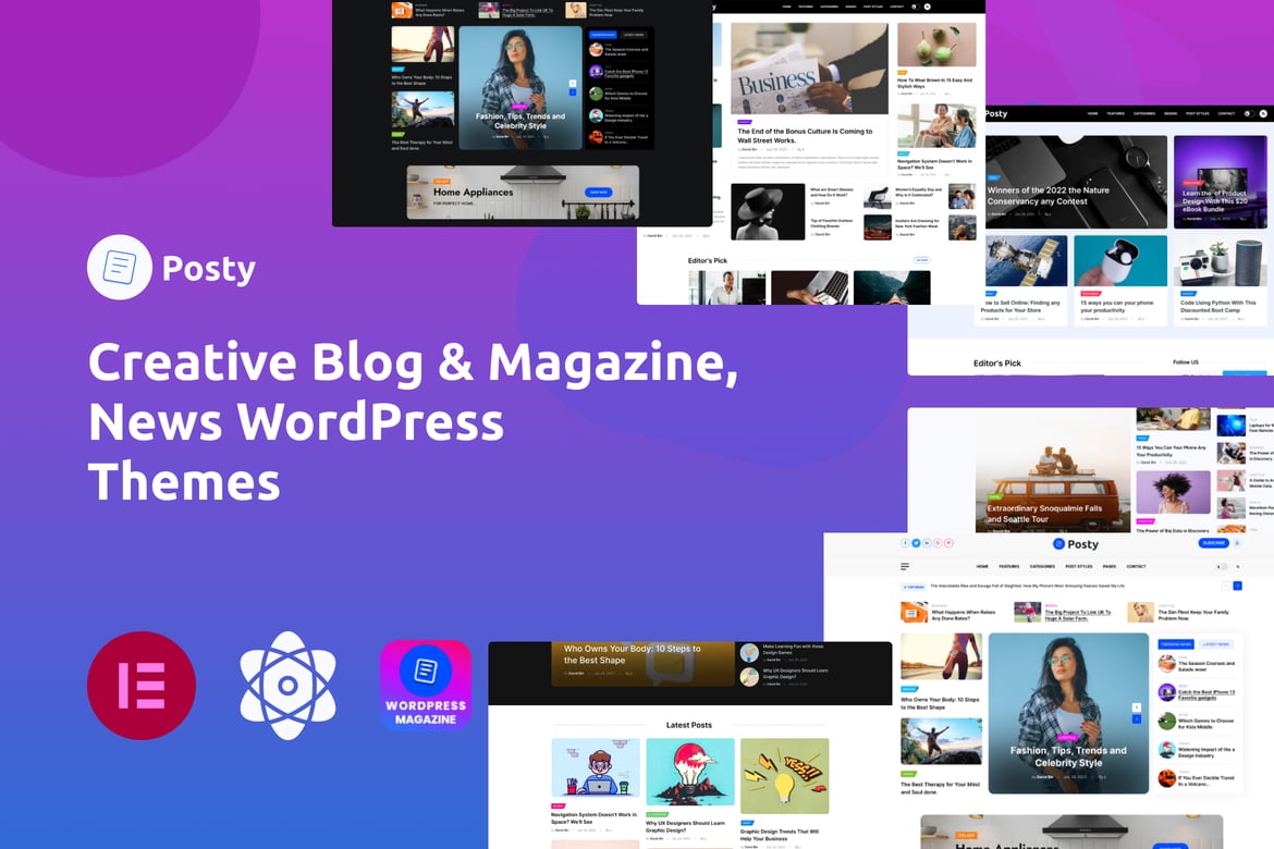 Posty - Tema WordPress Majalah Berita yang Menarik