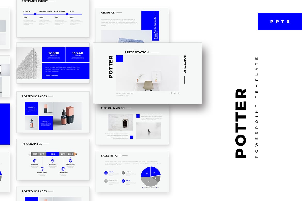 Template Presentasi PowerPoint Minimalis yang Modern dan Fungsional