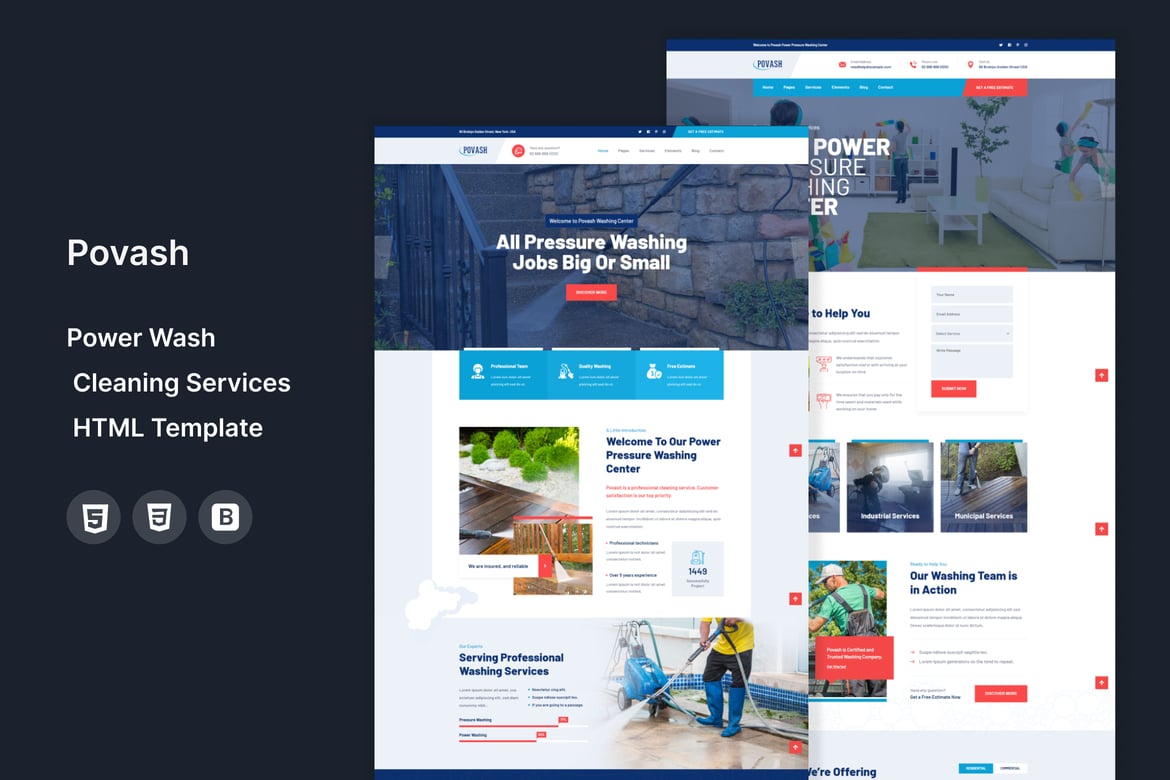 Template Website Povash | Layanan Cuci Mobil dan Tekanan Terbaik