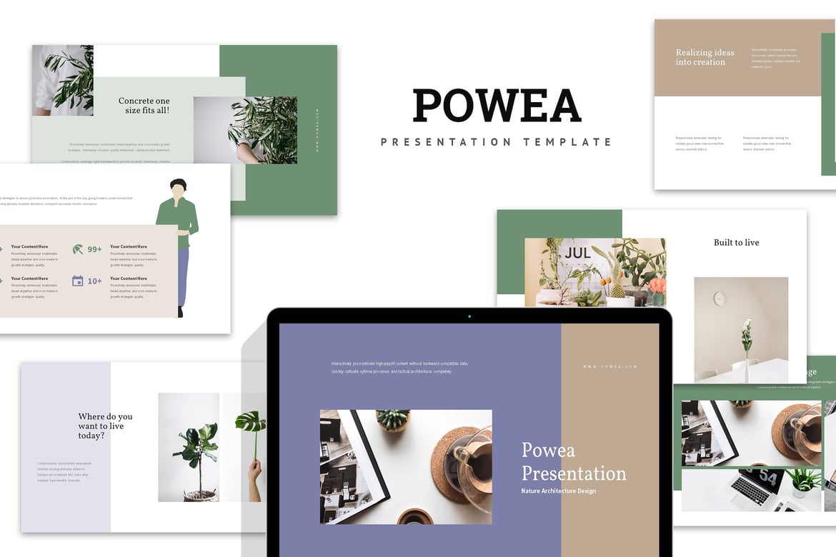 Powea: Template Presentasi Powerpoint Eco Stylish untuk Bisnis