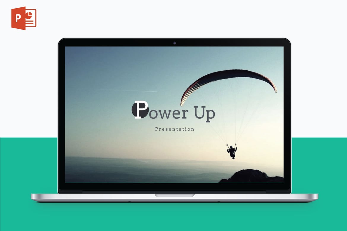 Template PowerPoint Serbaguna POWER UP V5 - Meningkatkan Presentasi Anda