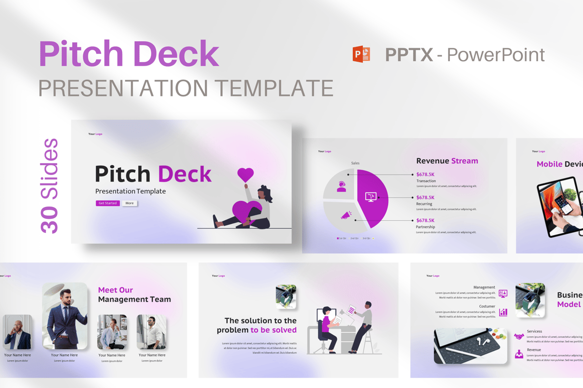 Template Presentasi Pitch Deck Powerpoint yang Efektif