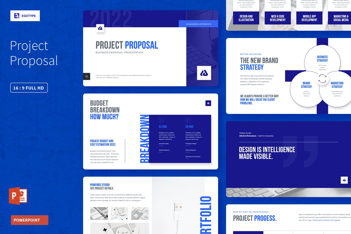 Template Powerpoint Proposal Proyek yang Menarik dan Profesional