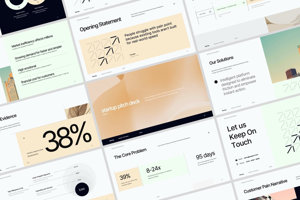 Template PowerPoint Pitch Deck untuk Startup yang Menarik