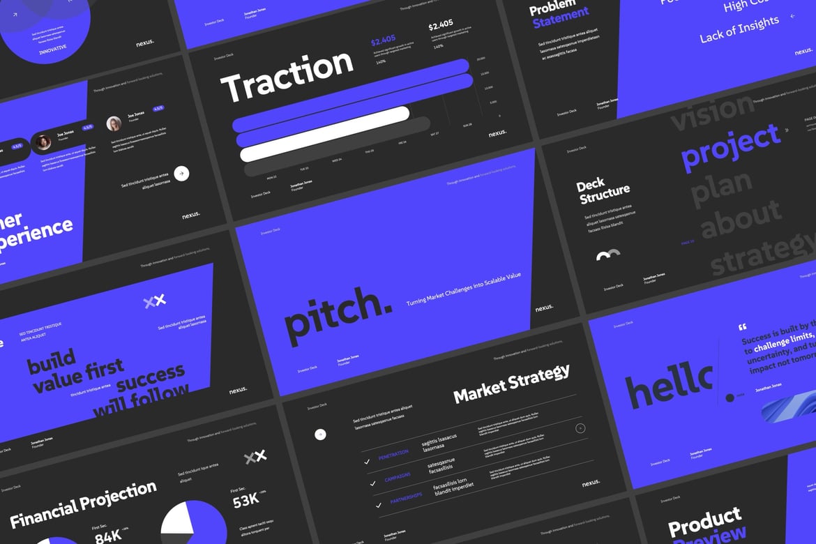 Template PowerPoint Pitch Deck Startup yang Menarik