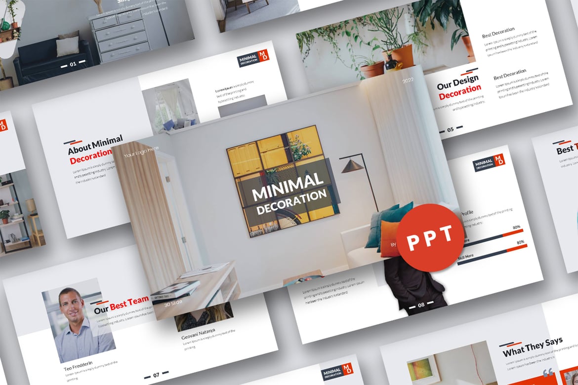 Template Powerpoint - Desain Minimalis yang Modern dan Kreatif