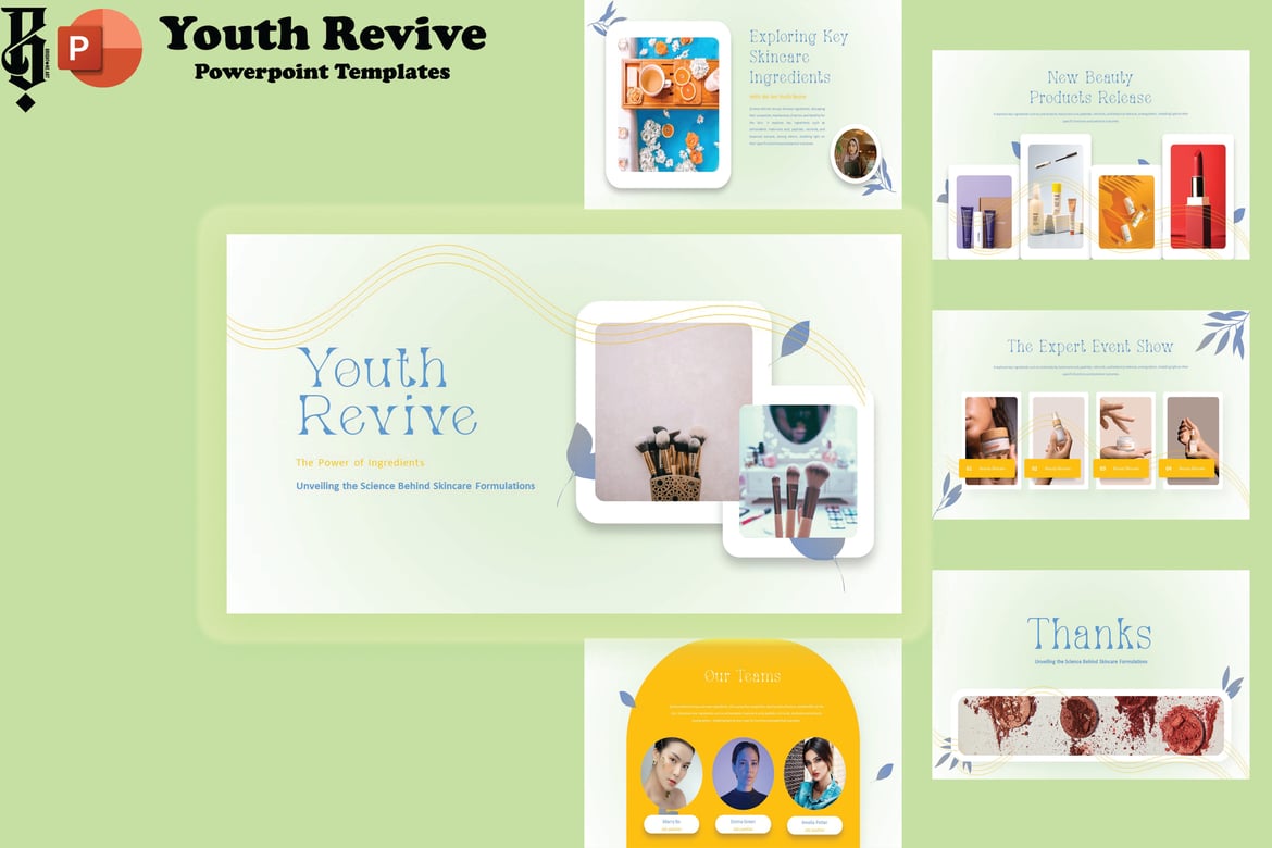 Template PowerPoint - Youth Revive yang Modern dan Kreatif