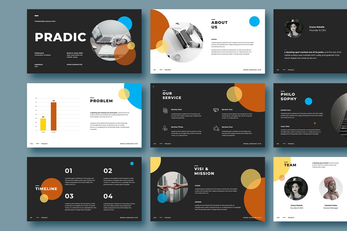 PRADIC - Template Powerpoint Serbaguna untuk Presentasi Anda