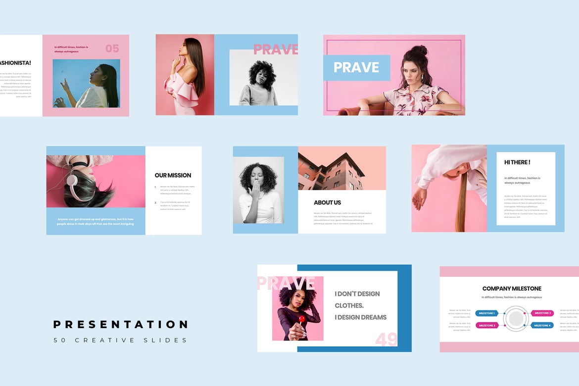 Template Powerpoint Prave – Presentasi Modern dan Kreatif