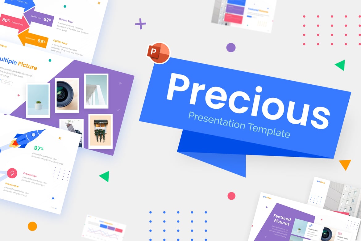 Template Powerpoint Serbaguna Precious yang Menarik