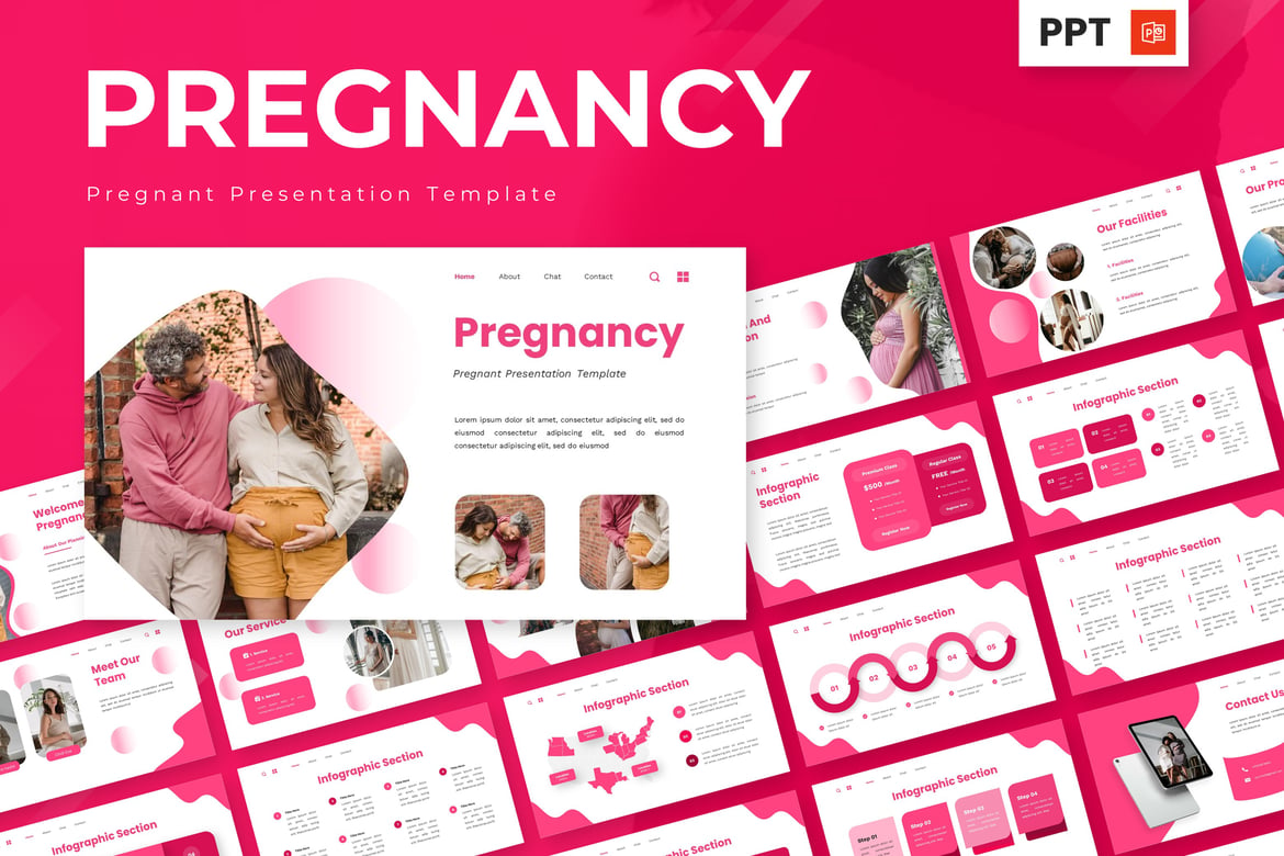 Template Powerpoint Kehamilan yang Menarik dan Profesional