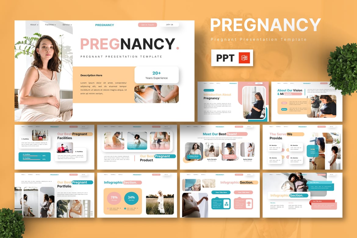 Template Presentasi PowerPoint untuk Kehamilan yang Menarik dan Informatif