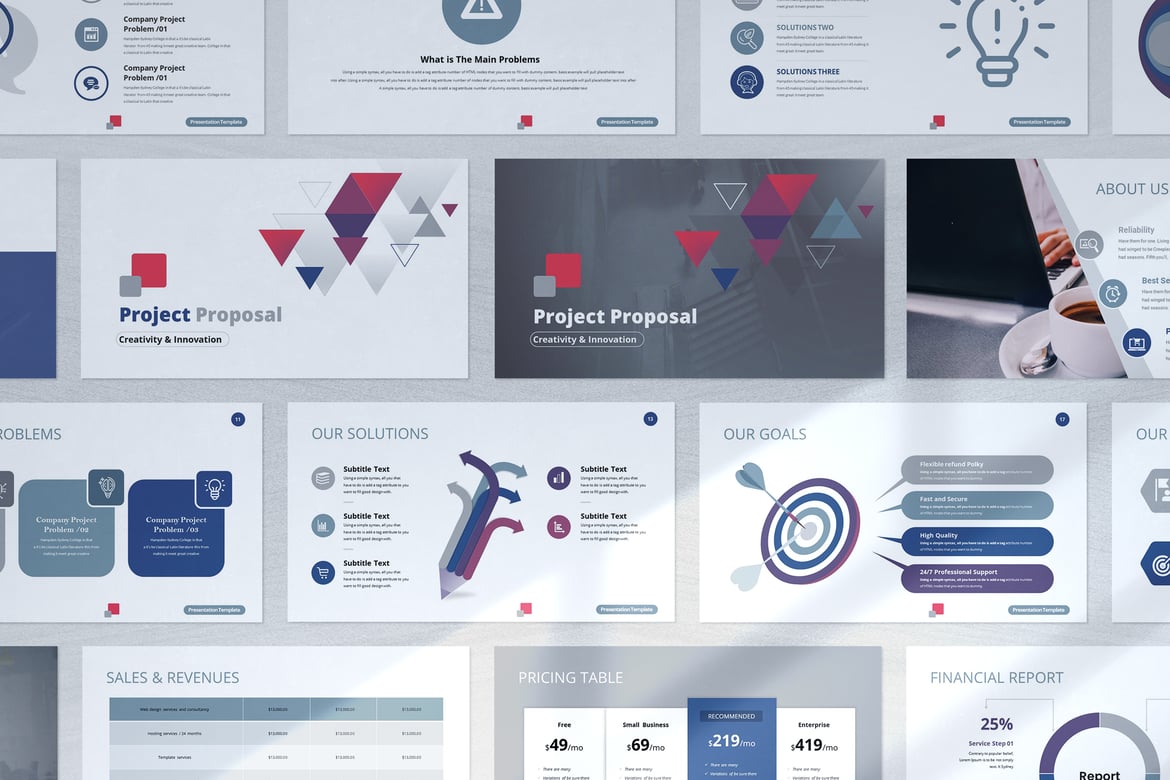 Template PowerPoint Proposal Proyek yang Menarik dan Profesional