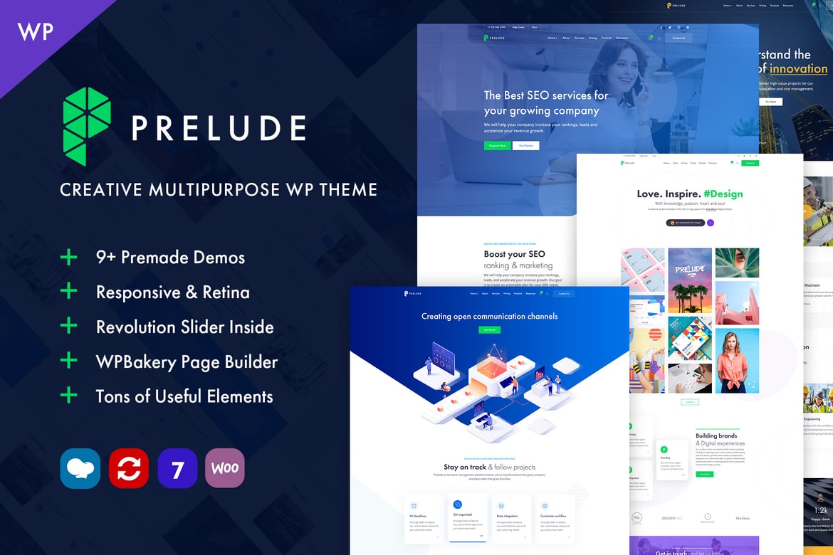 Prelude - Tema WordPress Serbaguna yang Kreatif dan Modern