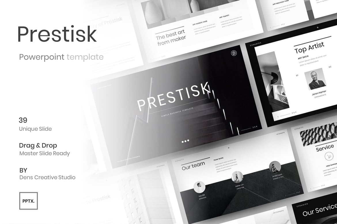 Prestisk – Template PowerPoint Bisnis yang Menarik