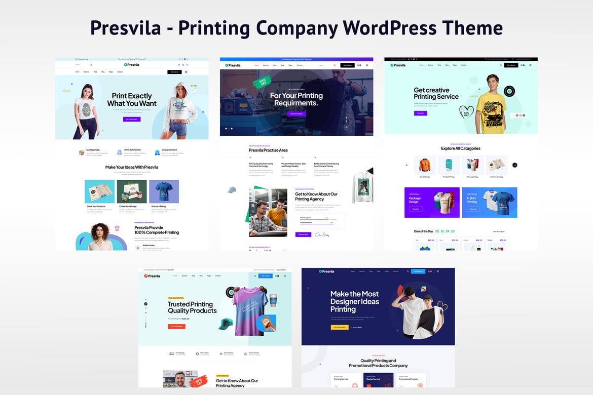 Tema WordPress Presvila - Solusi Ideal untuk Perusahaan Percetakan