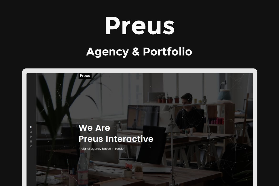 Template Website Preus - Solusi Digital untuk Portofolio dan Agensi
