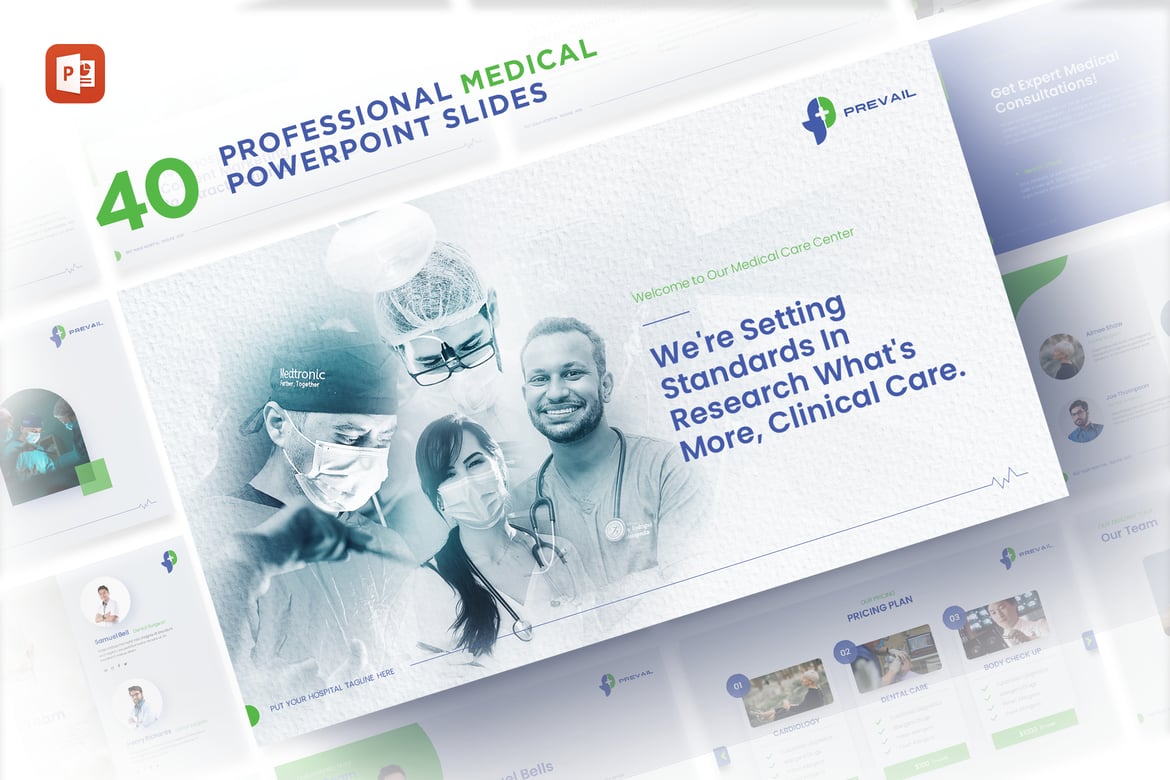 Prevail - Template Powerpoint Medis yang Profesional dan Menarik
