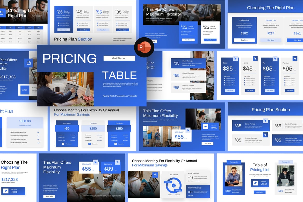 Template PowerPoint Daftar Harga yang Menarik dan Profesional