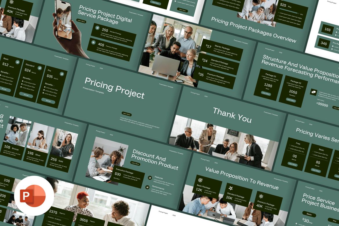 Template Presentasi PowerPoint untuk Strategi Penetapan Harga