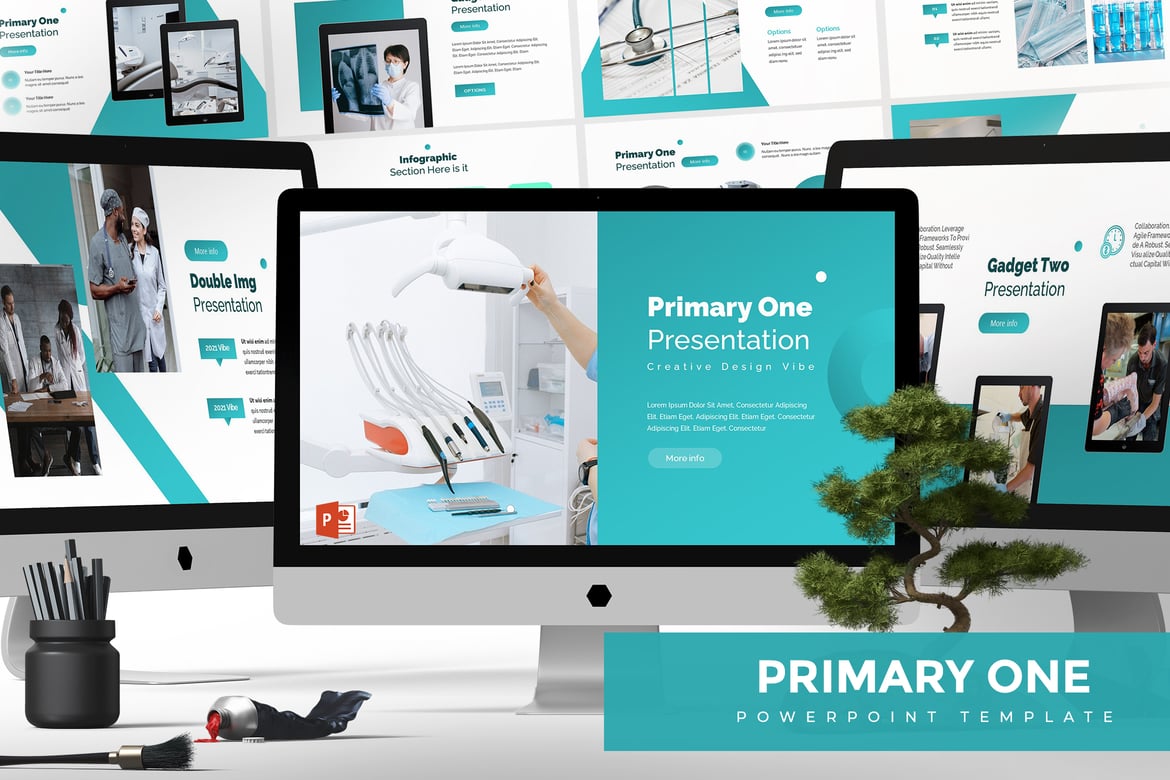 Template PowerPoint Primary One - Solusi Presentasi Menarik