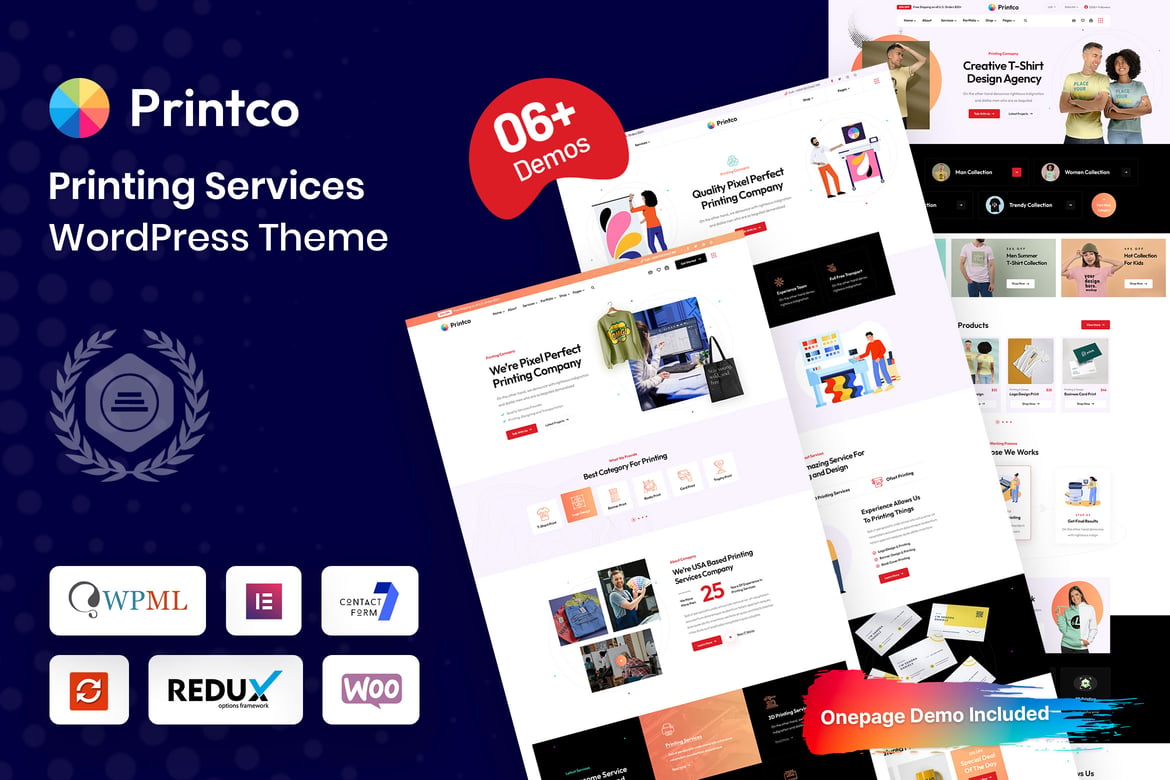 Printco - Tema WordPress Layanan Cetak yang Menarik