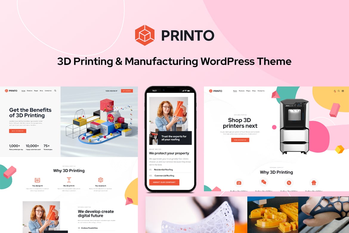 Printo: Tema WordPress Cetak Modern dan Elegan