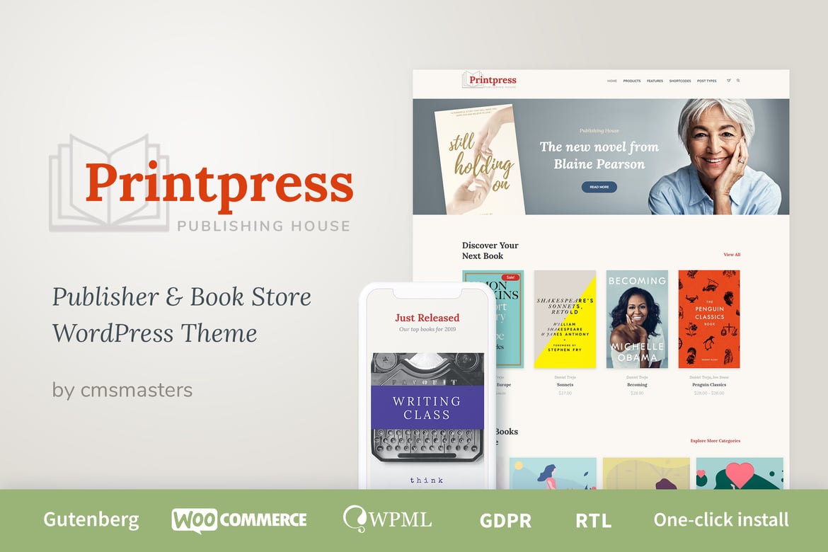 Printpress - Tema WordPress untuk Penerbitan Buku yang Modern dan Fungsional