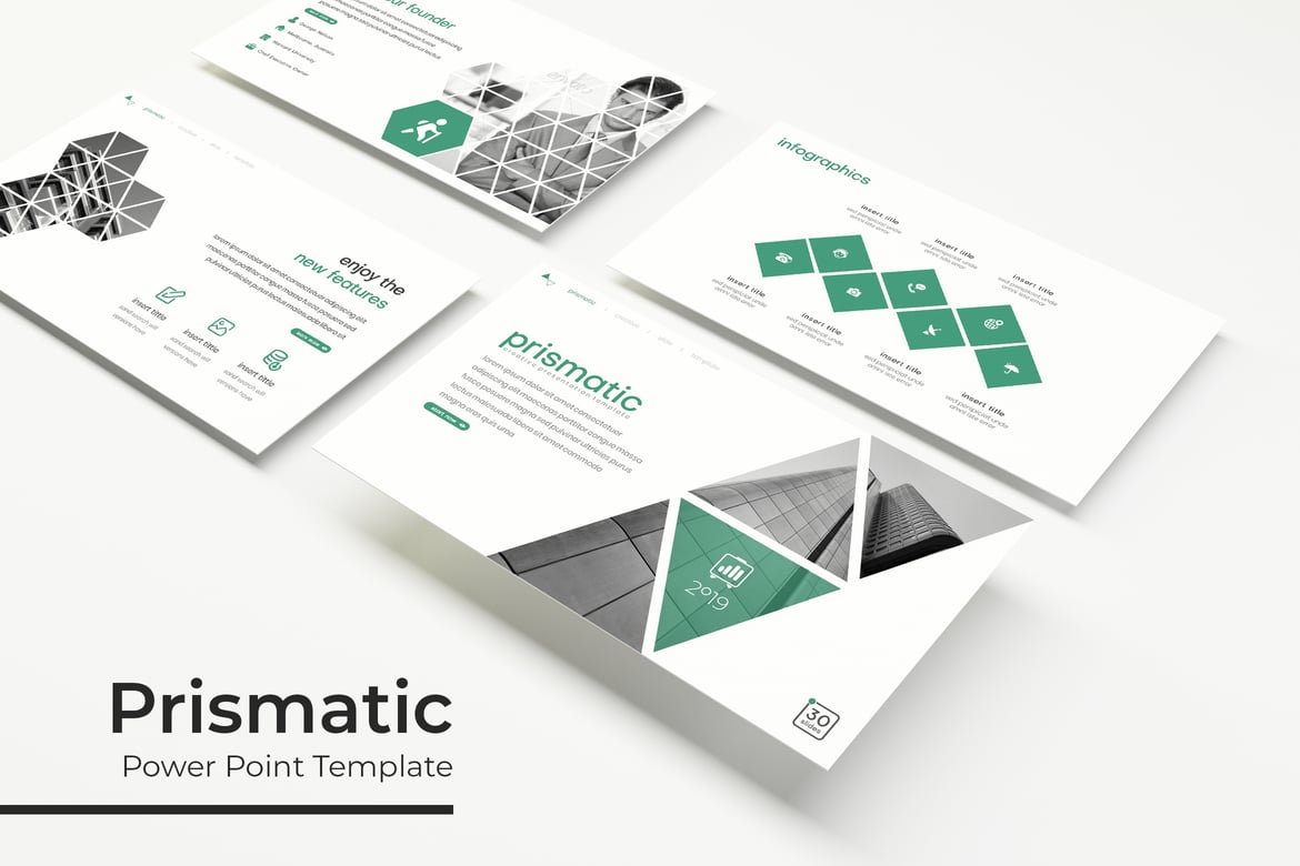 Template PowerPoint Prismatic yang Menawan dan Profesional