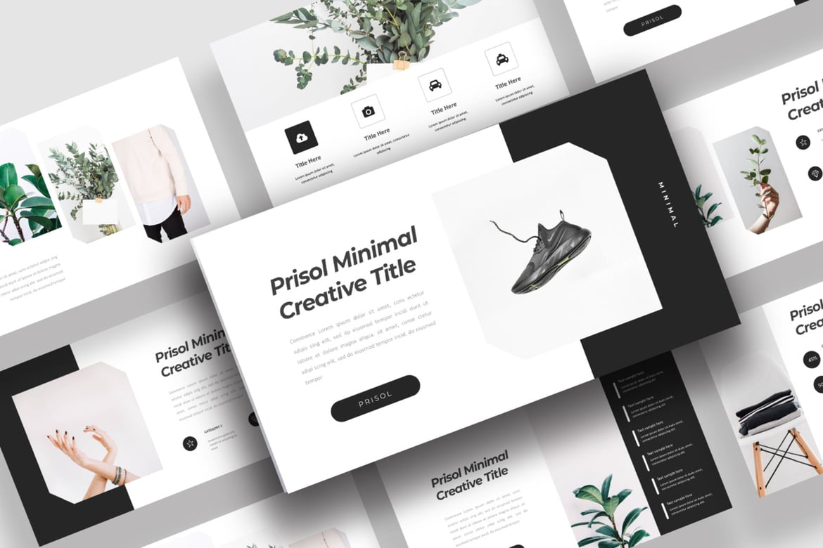 Template Presentasi PowerPoint Minimalis yang Modern