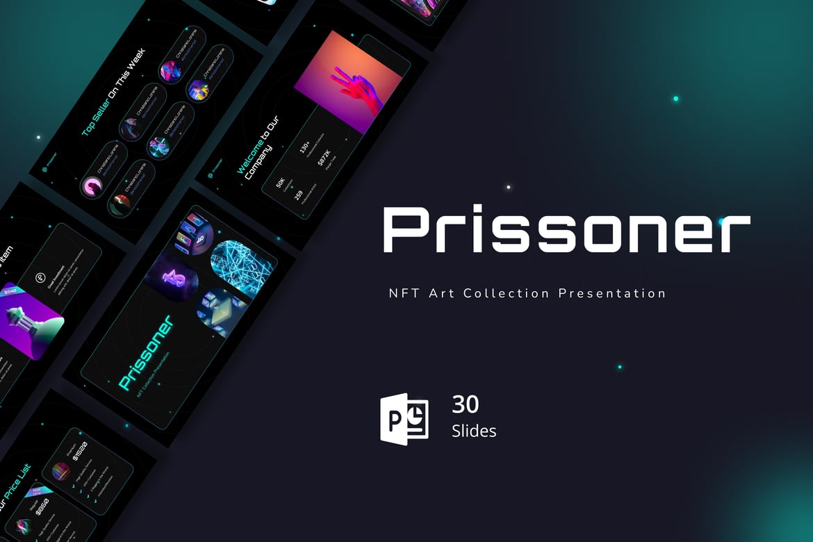 Koleksi Seni NFT Prissoner - Template Presentasi PowerPoint Profesional