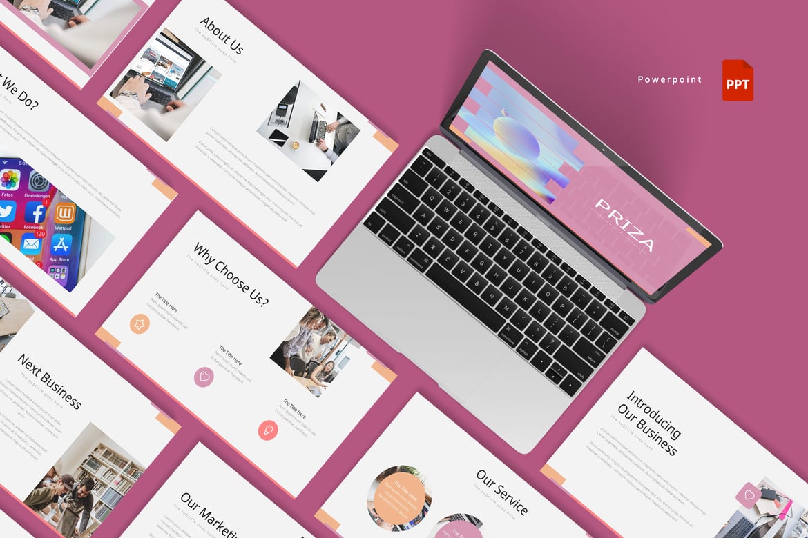 Template Presentasi PowerPoint Priza - Solusi Kreatif untuk Berbagai Kebutuhan