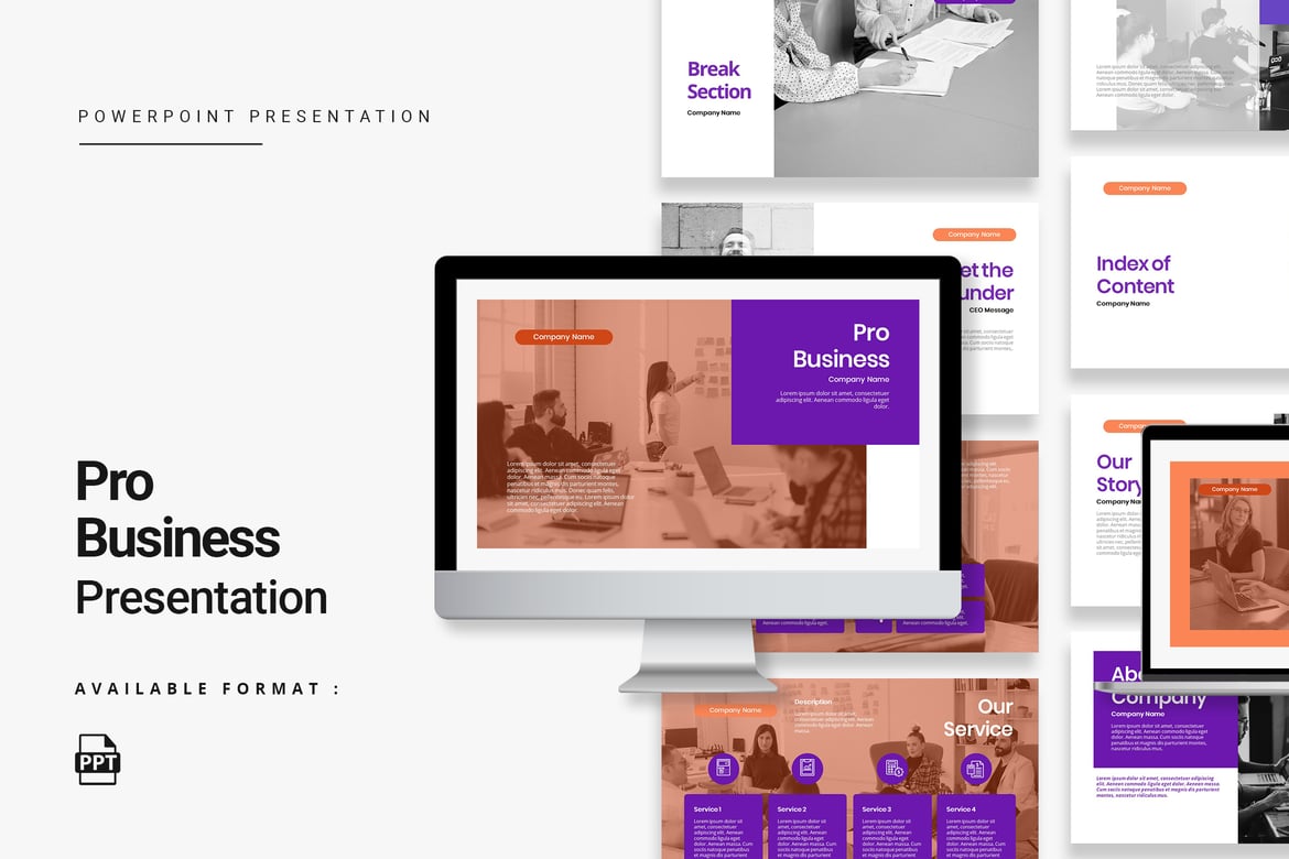 Template Presentasi PowerPoint Pro Business – Solusi Profesional untuk Presentasi Anda