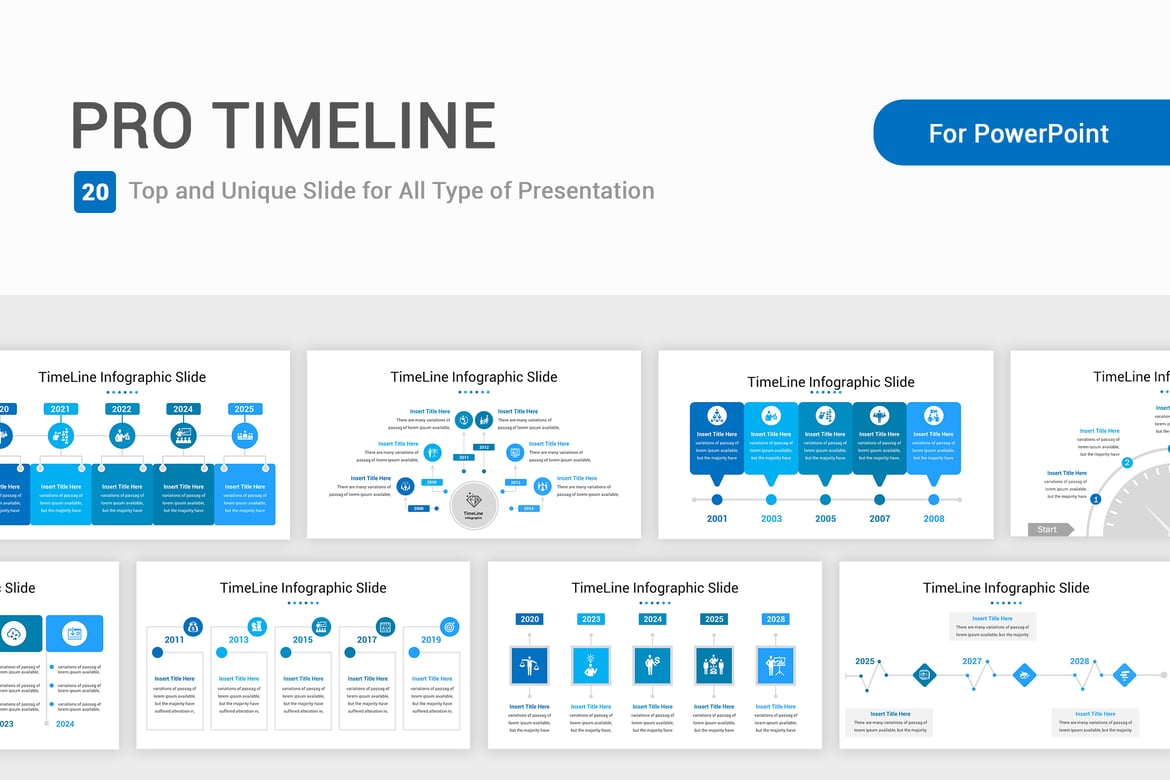 Template PowerPoint Timeline Pro untuk Presentasi Profesional