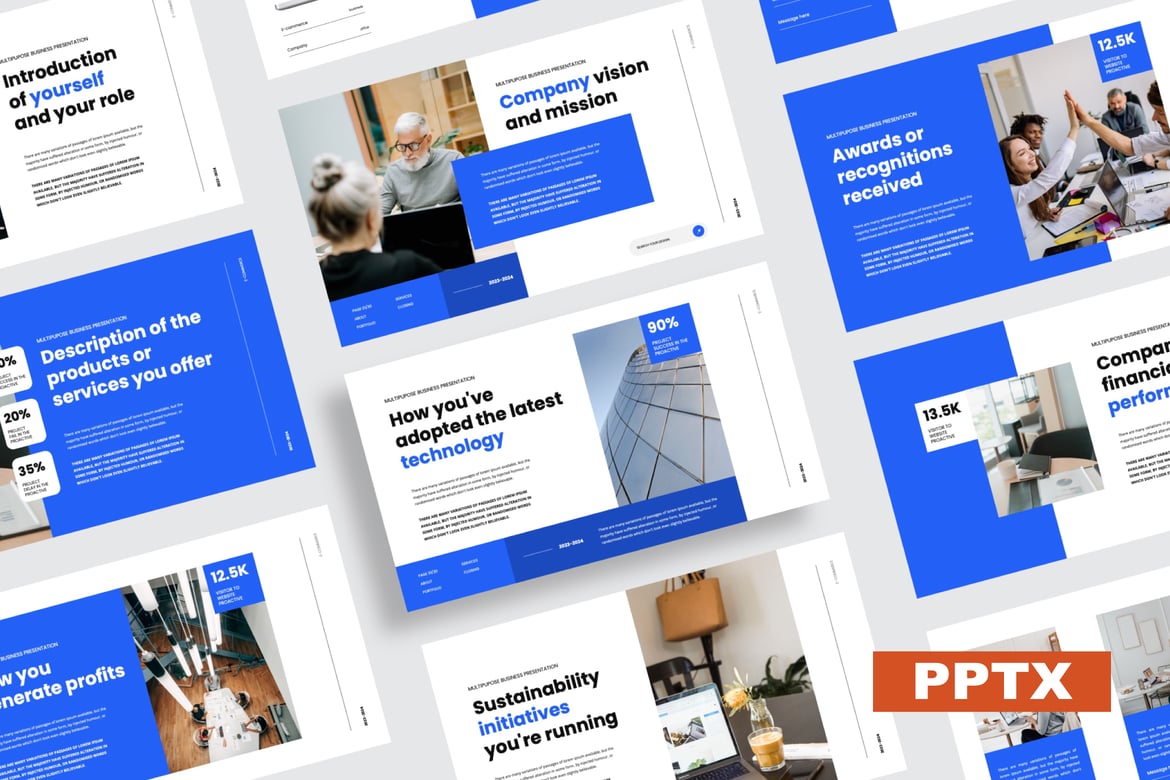 Template Powerpoint Proaktif - Desain Modern dan Profesional