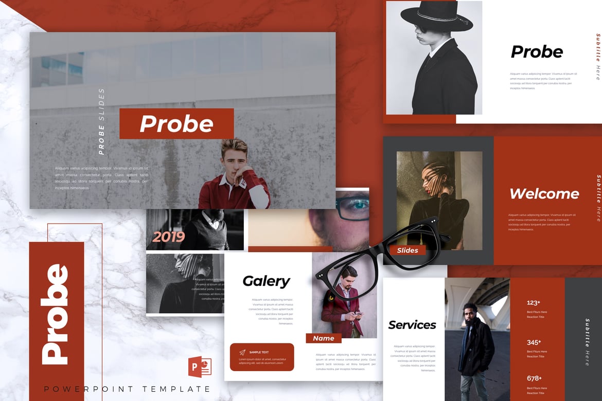 PROBE - Template PowerPoint Kreatif untuk Presentasi Profesional