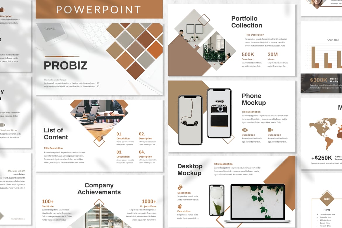 Probiz - Template Presentasi PowerPoint Profesional