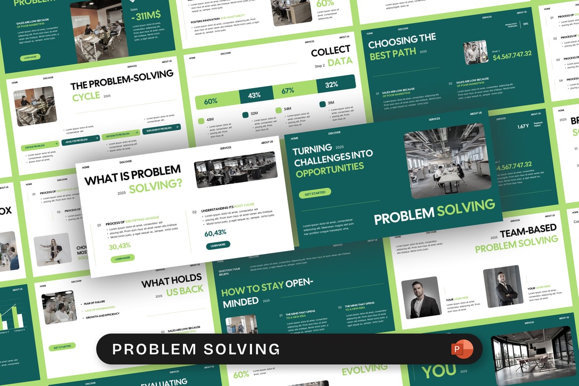 Template Presentasi PowerPoint untuk Pemecahan Masalah