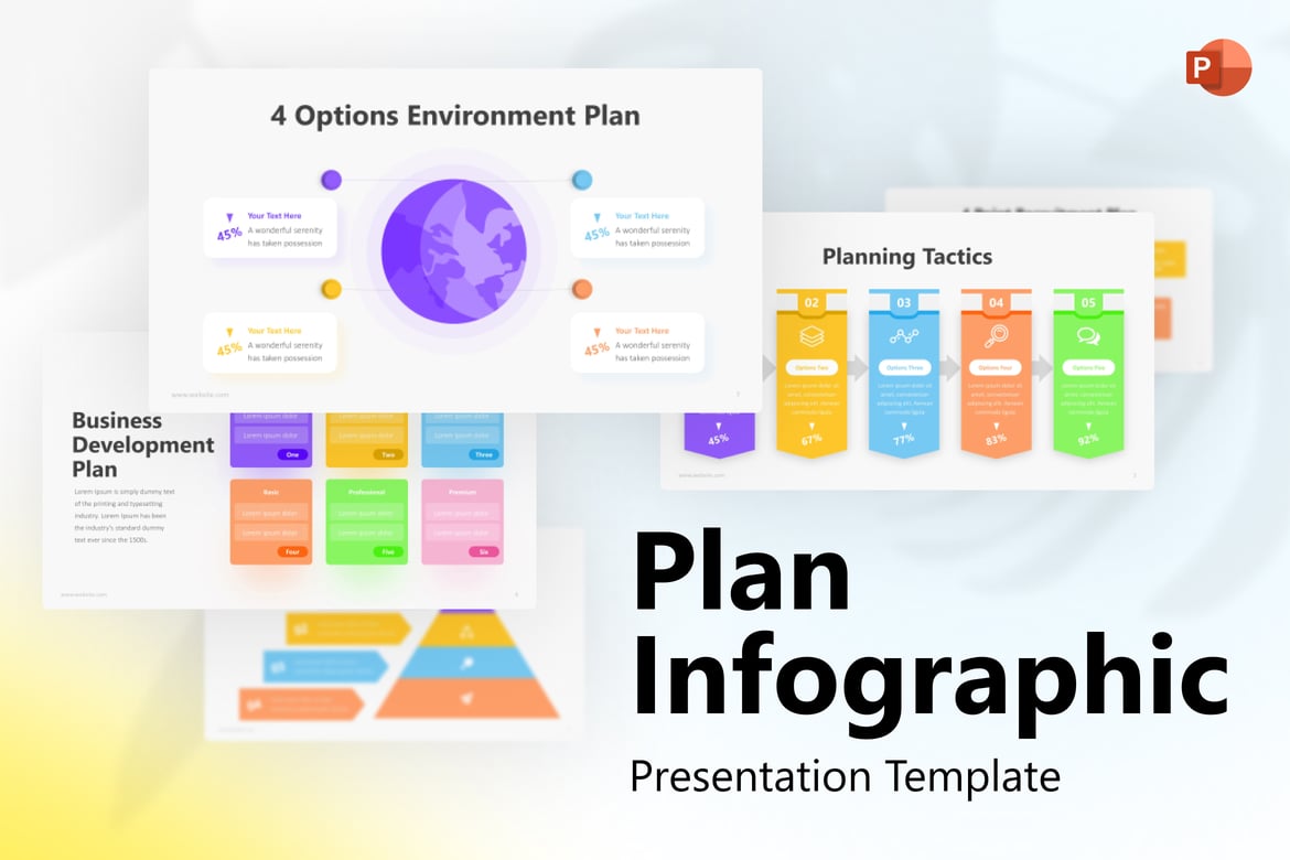 Template Presentasi Infografis Proses yang Menarik