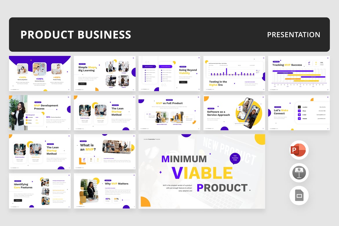 Template Presentasi PowerPoint Bisnis yang Menarik